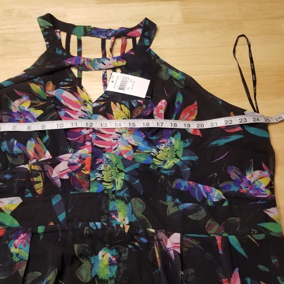 24/XXL Floral Blast Strap Maxi dress - Picture 4 of 5